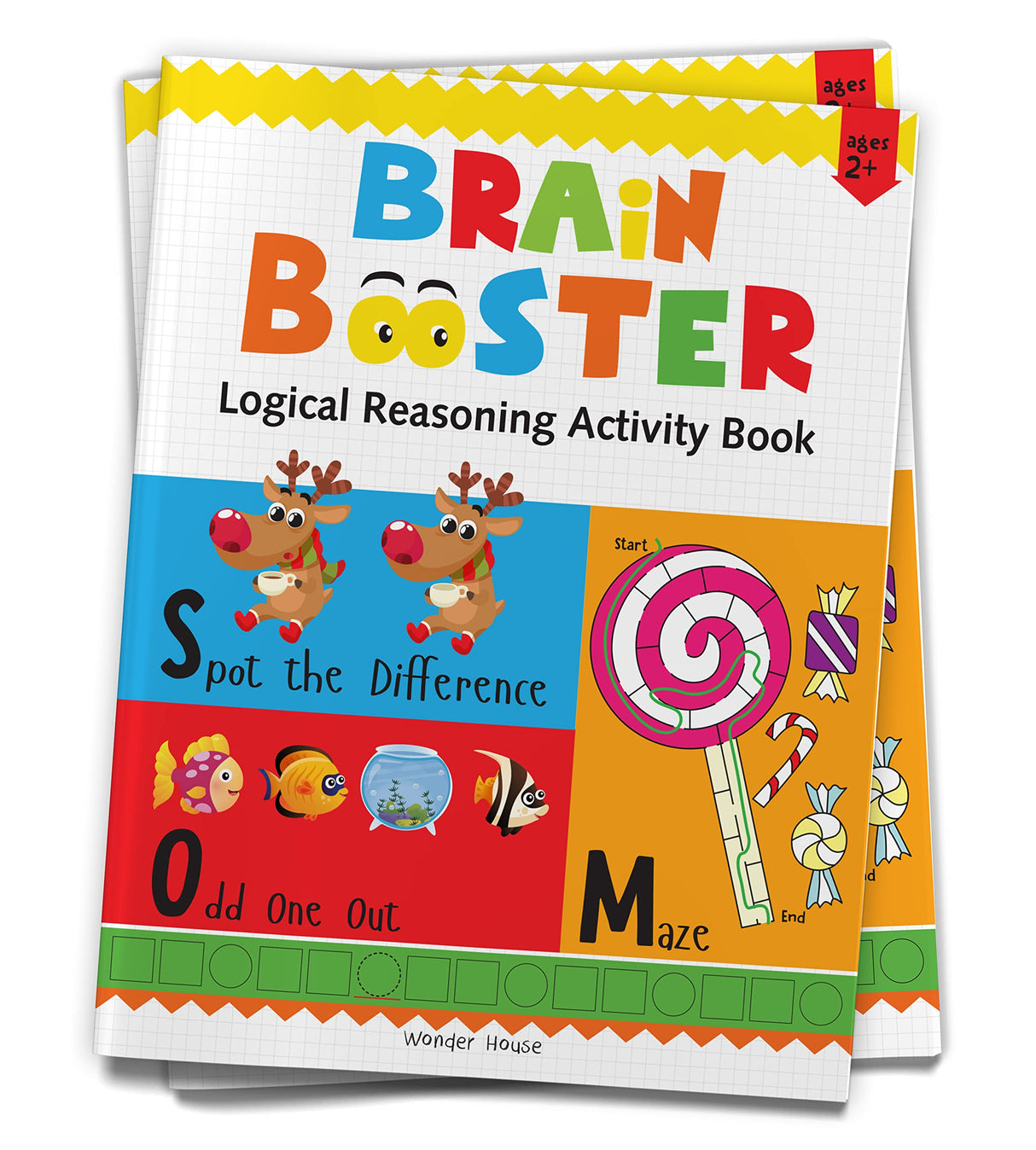 Preschool Activity Book: Brain Booster – Logical Reasoning Activity Book for Kids Ages 3–5 | Fun Puzzles, Patterns, Sorting, Matching & Thinking Skills | 3+ Hours of Brain-Boosting Fun - Retail Maharaj