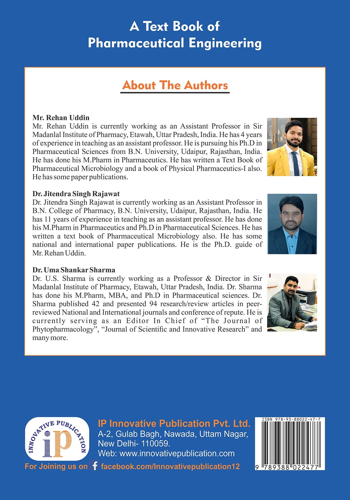 A Text Book of Pharmaceutical Engineering, According to PCI regulations For B. Pharm 2nd Year 3rd Semester - Retail Maharaj