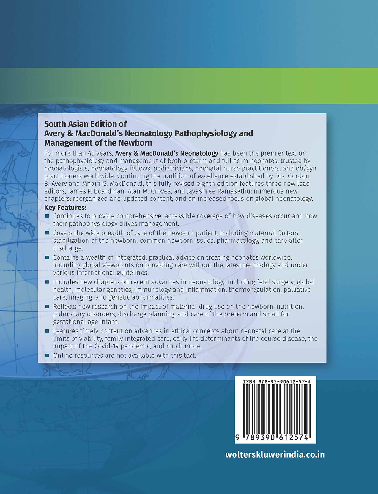 Avery & MacDonald's Neonatology: Pathophysiology and Management of the Newborn, 8ed, South Asian ed - Retail Maharaj