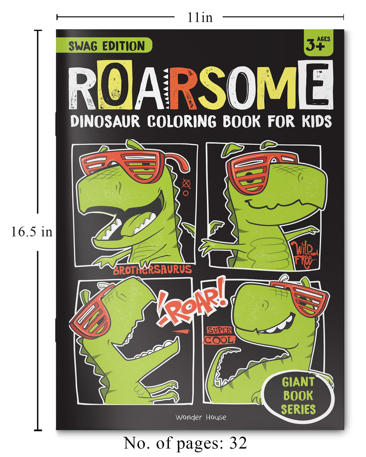 Roarsome Giant Coloring Book For Kids - Retail Maharaj