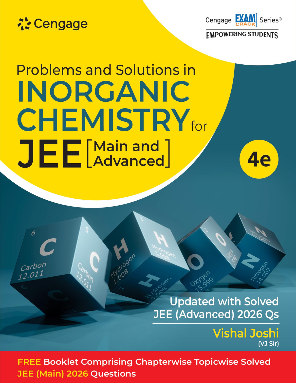 Cengage Problems and Solutions in Inorganic Chemistry for JEE (Main and Advanced) by Vishal Joshi (VJ Sir) (2026 Edition)