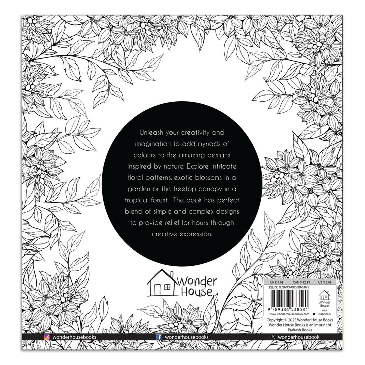 Nature, Garden and Forest: Colouring books for Adults with tear out sheets - Retail Maharaj