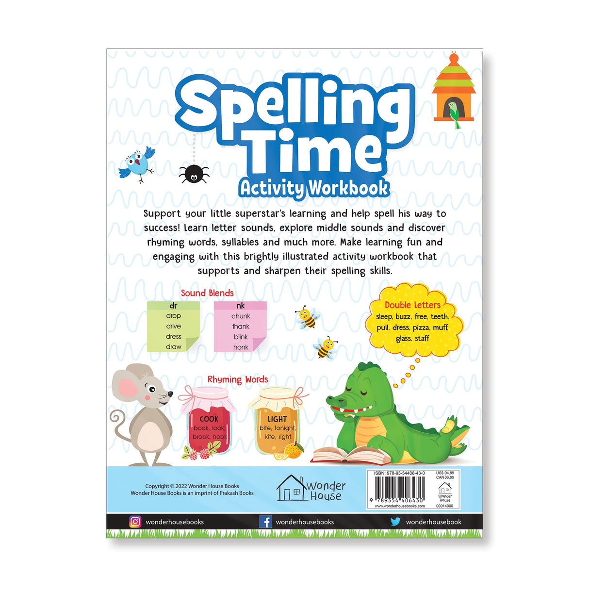Spelling Time- Activitiy Workbook for Kids (Ages 6-8) I Vocublary Building I Writing Practice I Screen Free time of 2.5 hours - Retail Maharaj