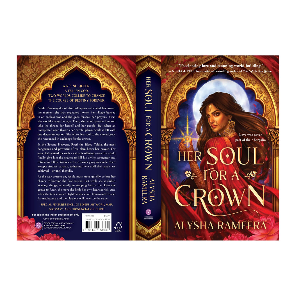 Her Soul for A Crown | A Dark Sri Lankan Mythology Romantasy of Cursed Gods, Forbidden Love & Revenge | For fans of Sarah J. Mass - Retail Maharaj