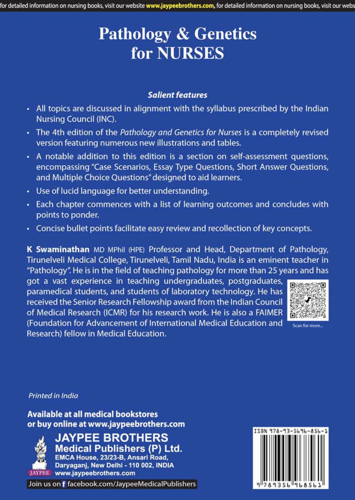 PATHOLOGY & GENETICS FOR NURSES - Retail Maharaj