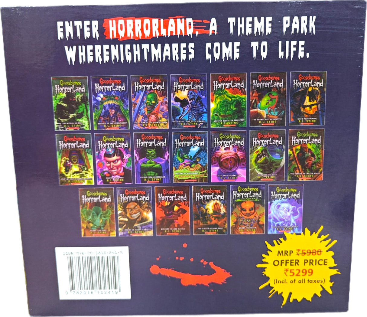 Goosebumps: Horrorland Box-set (20 Books) - Retail Maharaj