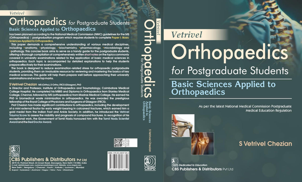 Vetrivel Orthopaedics for Postgraduate Students | Basic Sciences Applied to Orthopaedics - 2025 - Retail Maharaj
