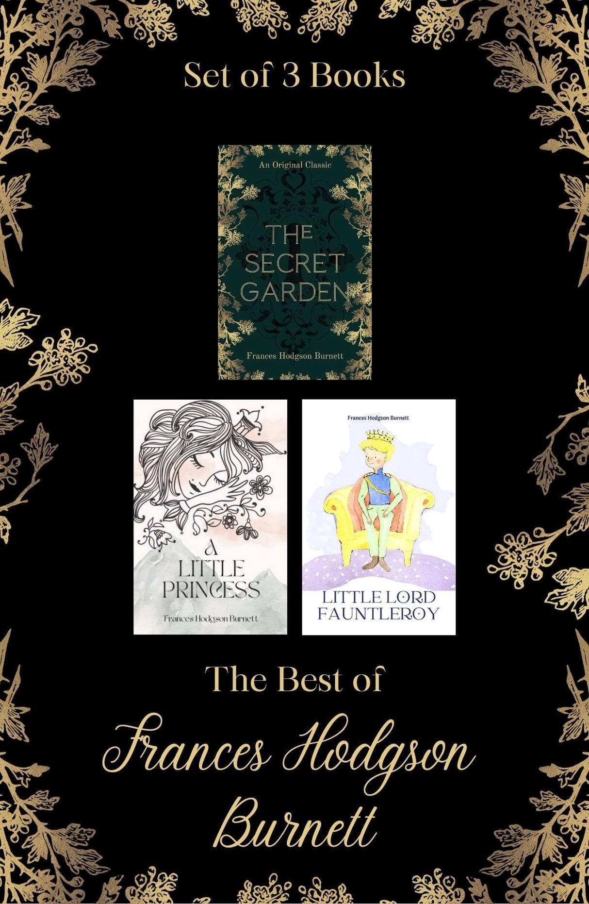 The Best of Frances Hodgson Burnett Boxed Set (A Little Princess, The Secret Garden, Little Lord Fauntleroy) Set of 3 Books - Retail Maharaj