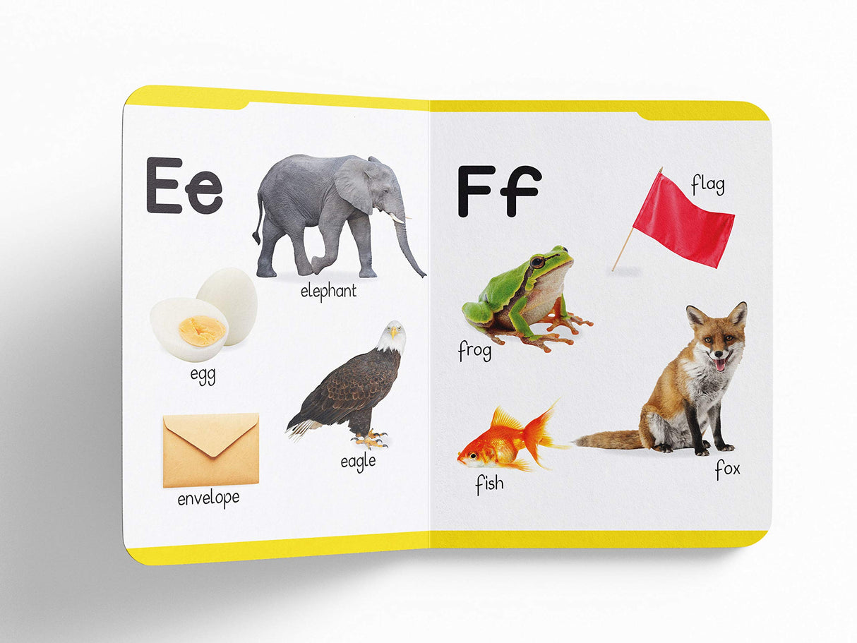 My First Padded Book of Alphabet: Early Learning Board Book for Kids | Learn ABC with Bright and Colorful Pictures | Durable Padded Board Book for Babies, Toddlers & Preschoolers | Ages 0–5 Years - Retail Maharaj
