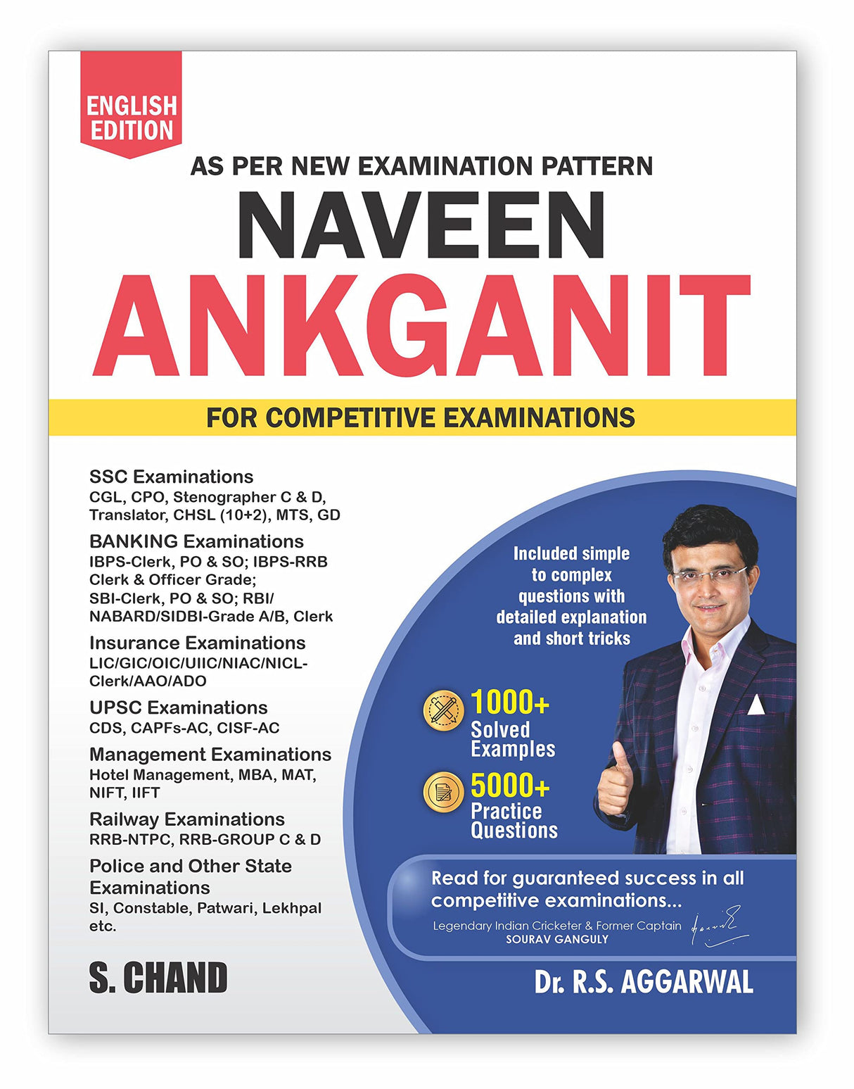 Naveen Ankganit For Competitive Exams 2025 | 1000+ Solved Examples PYQ | 5000+ Practice Questions | Mathematics (Maths) Best Book For Exam CAT, CLAT, NPAT, SSC CGL (Tier 1 & 2) CHSL MTS GD CPO, RRB Railway Group D, UP, Delhi Police, Constable, IBPS, SBI B - Retail Maharaj