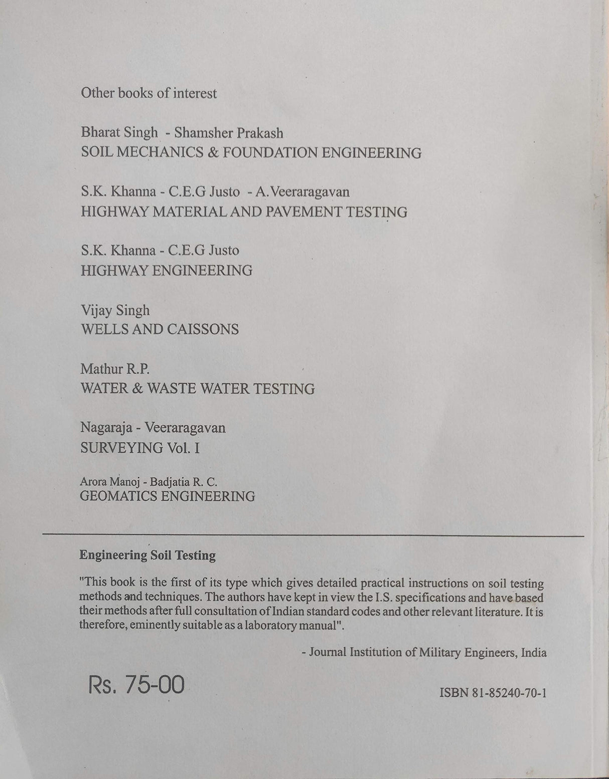 Engineering Soil Testing - Retail Maharaj