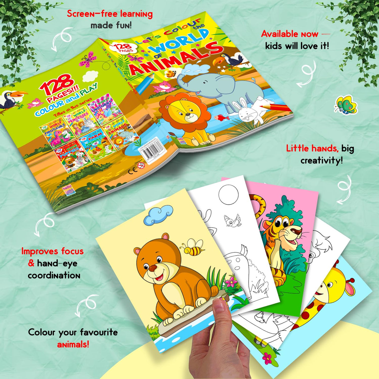 Let’s Colour the World of Animals: Activity & Colouring Book for Kids Ages 3–9 | Perfect Gift for Drawing, Painting & Creativity | Premium Paper Quality - Retail Maharaj
