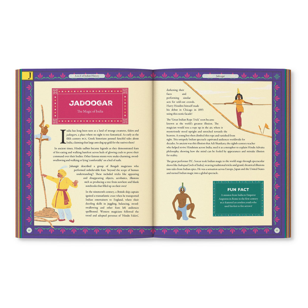 A-Z of Indian History: 80 Fun Stories from Ancient India to Independence: 80 Fun Stories from Ancient India to Independence | Cool Trivia, Bright Full-Coloured Illustrations | Ages 10+ - Retail Maharaj