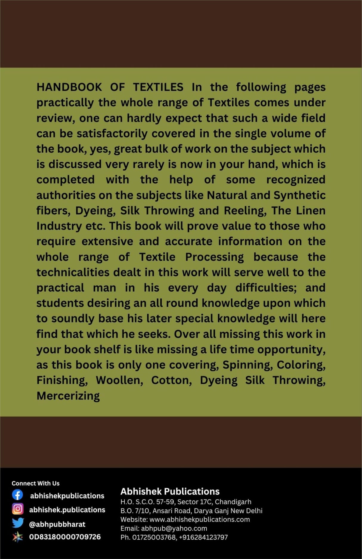 Handbook of Textiles - Retail Maharaj