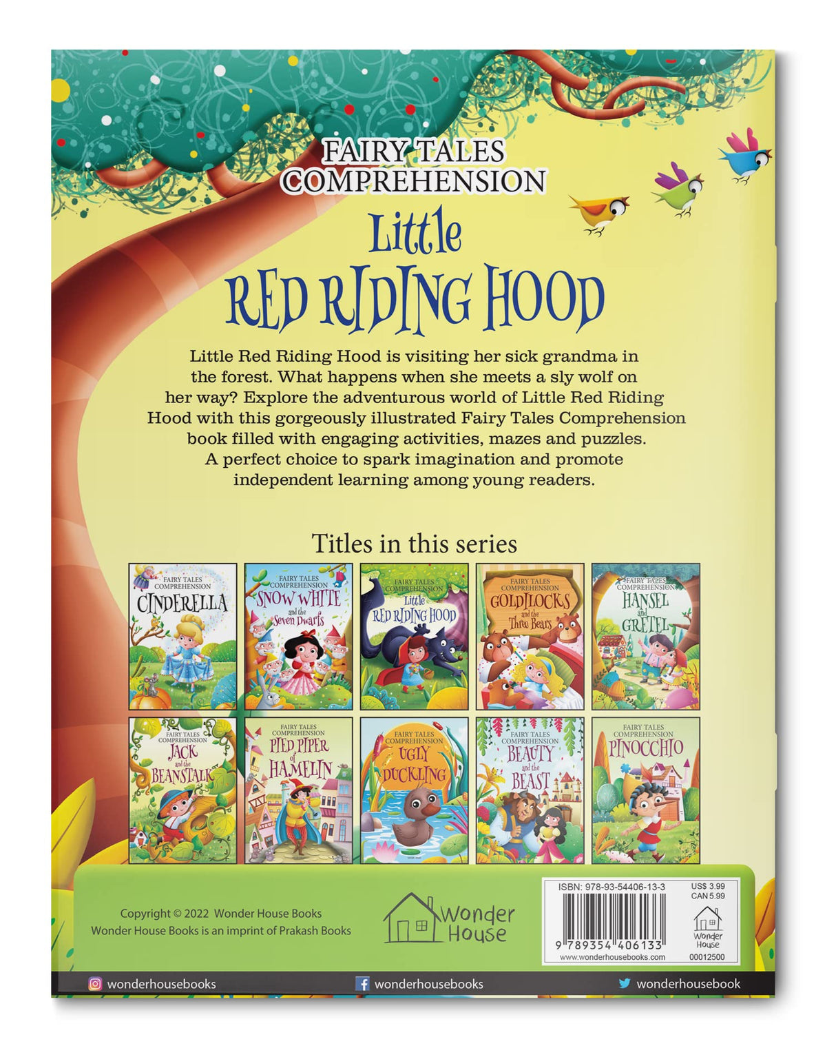 Fairy Tales Comprehension: Little Red Riding Hood Interactive Reading & Thinking Activities | Ages 5–8 | Enhance Comprehension with Classic Fairy Tales - Retail Maharaj