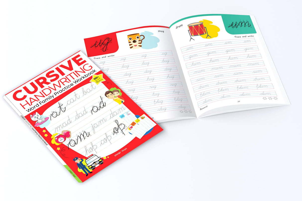 Cursive Handwriting - Word Family: Practice Workbook For Children - Retail Maharaj