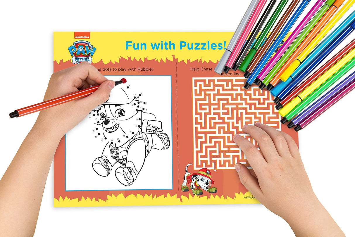 Nickelodeon Paw Patrol – Jungle Patrol! Fun Learning Set Includes Wipe-Clean Mats, Coloring Sheets, Stickers, Certificate & Pen | Action-Packed Learning with the Pups | Ages 3–6 | 3+ Hours of Adventure & Activities - Retail Maharaj