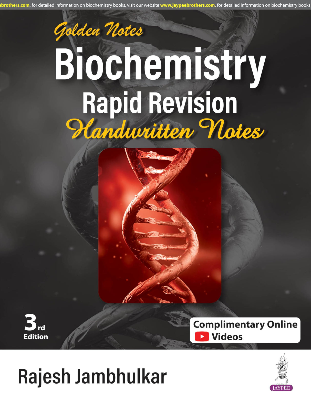 Golden Notes Biochemistry Rapid Revision Handwritten Notes - Retail Maharaj