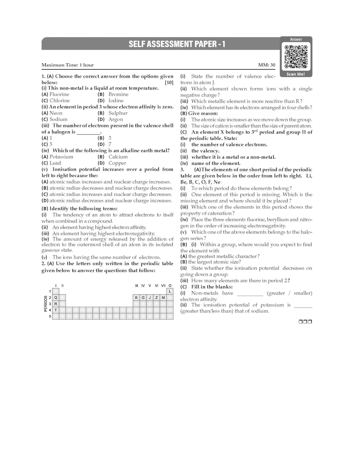 Oswaal ICSE Question Bank Chapterwise & Topicwise Solved Papers Class 10 Chemistry For 2026 Exam - Retail Maharaj