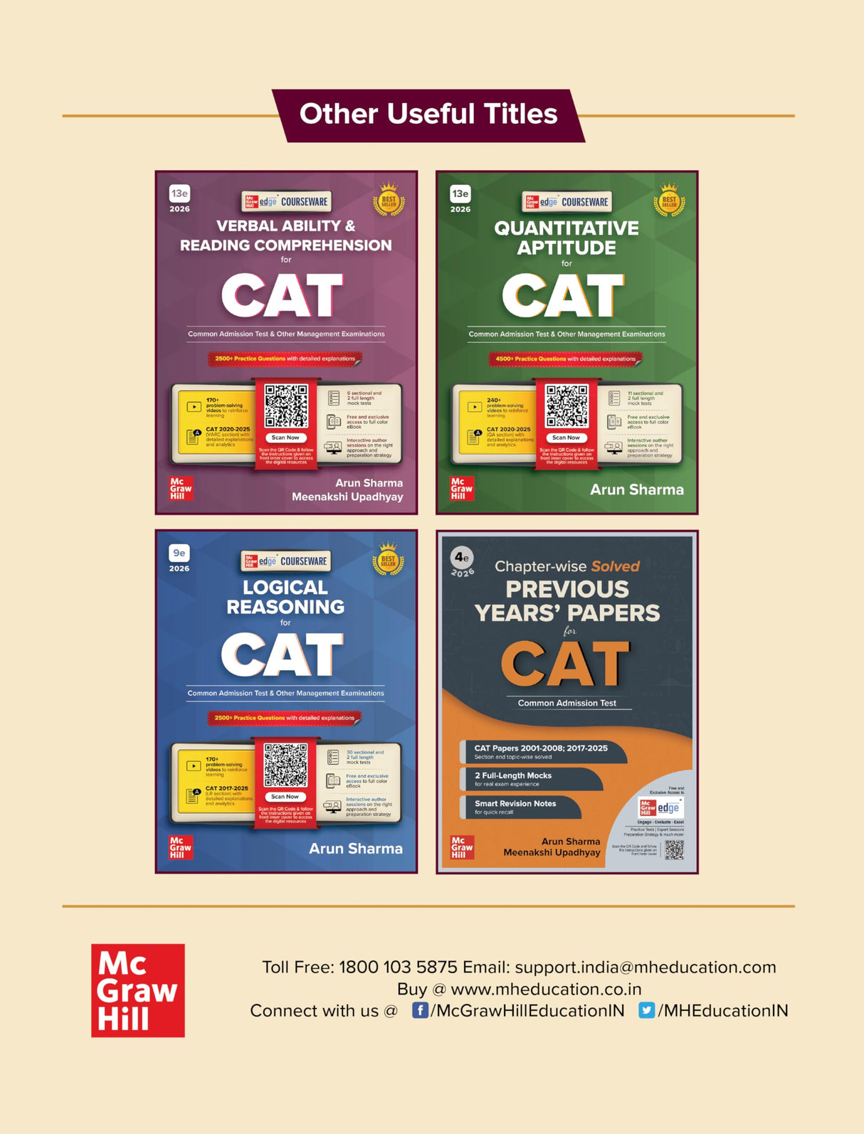Courseware on Data Interpretation, 10e for CAT 2026 by Arun Sharma | 2500+ Practice Questions | Solved PYQs (2017-2025) | 120+ Problem Solving Videos | 43 DI Sectional & Mock Tests | MBA Preparation - Retail Maharaj