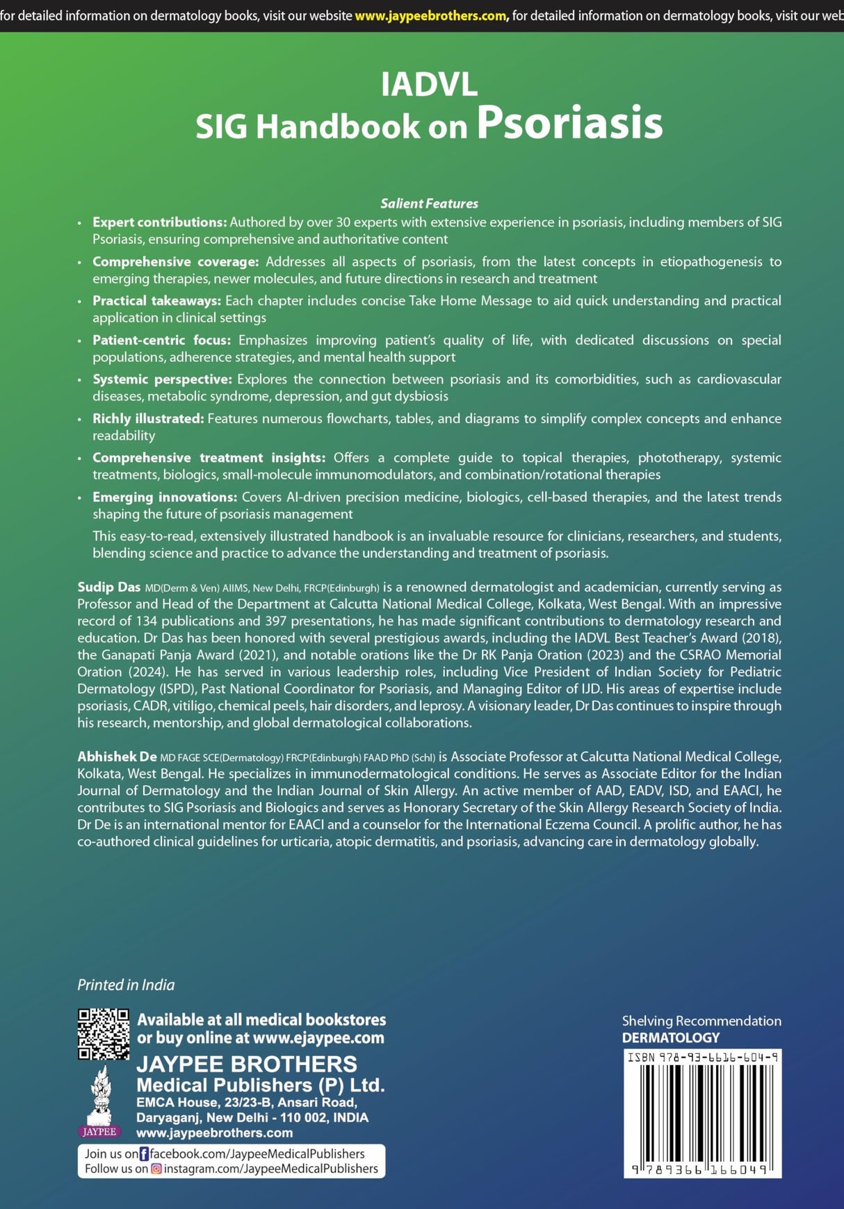 IADVL SIG HANDBOOK ON PSORIASIS - Retail Maharaj