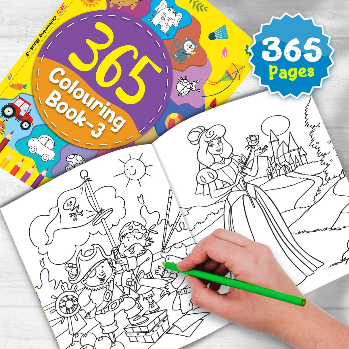 365 Colouring Book-3 - Retail Maharaj