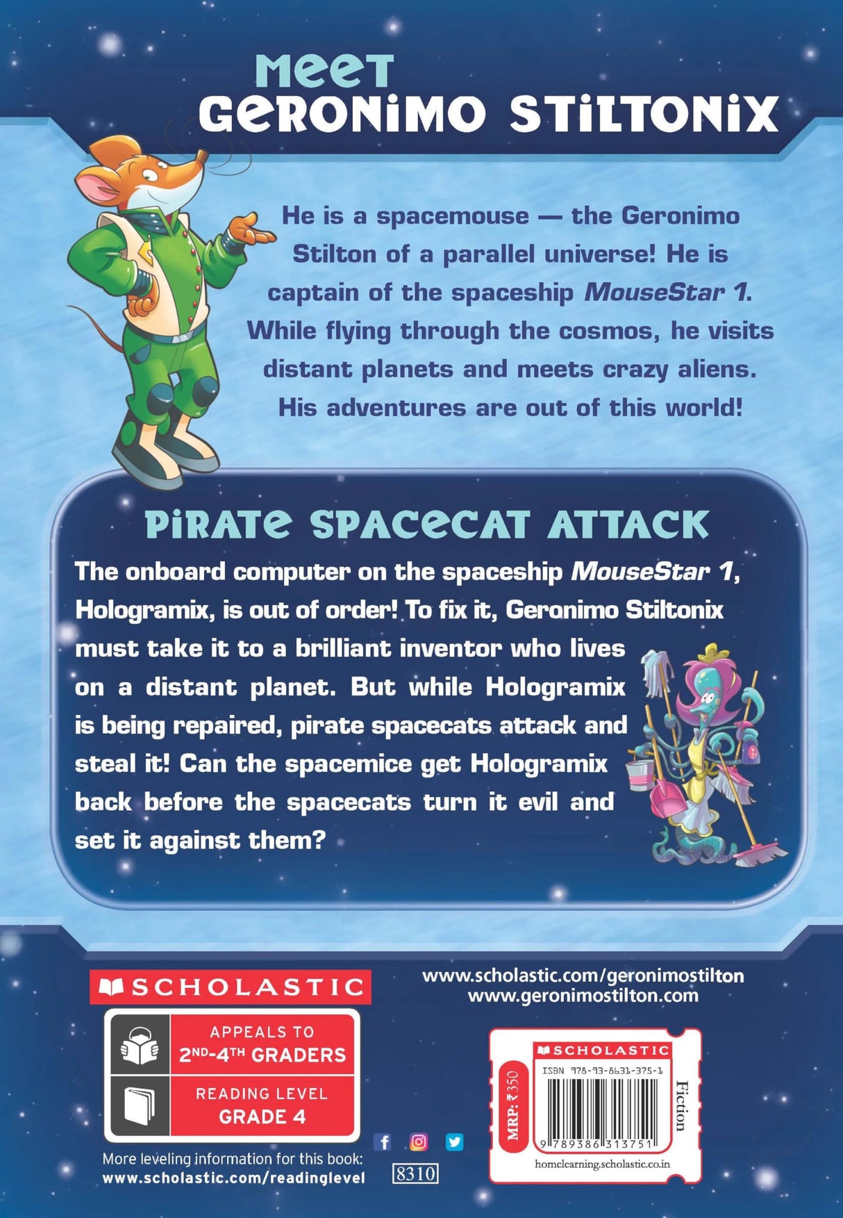 GERONIMO STILTON - SPACEMICE#10 PIRATE SPACECAT ATTACK - Retail Maharaj