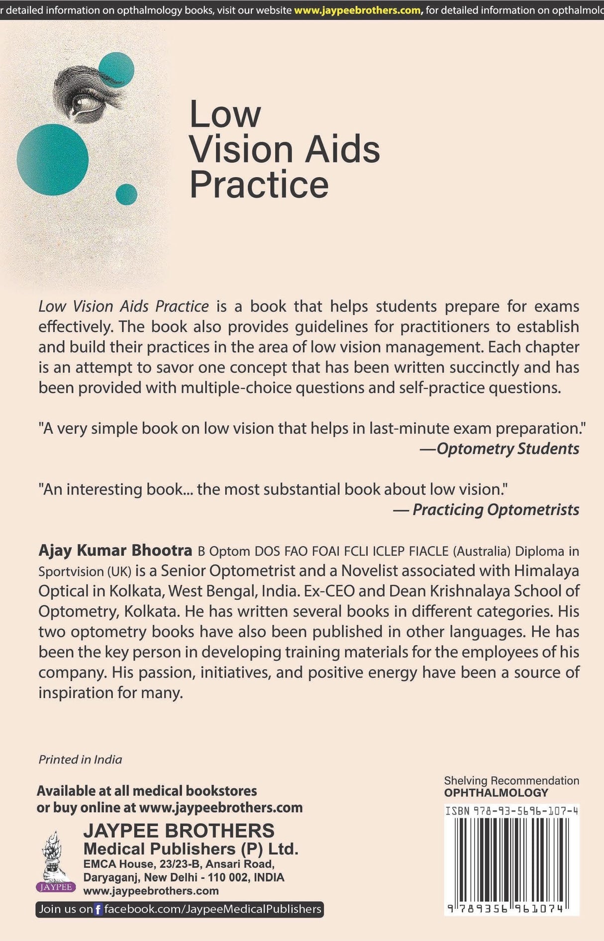 LOW VISION AIDS PRACTICE - Retail Maharaj