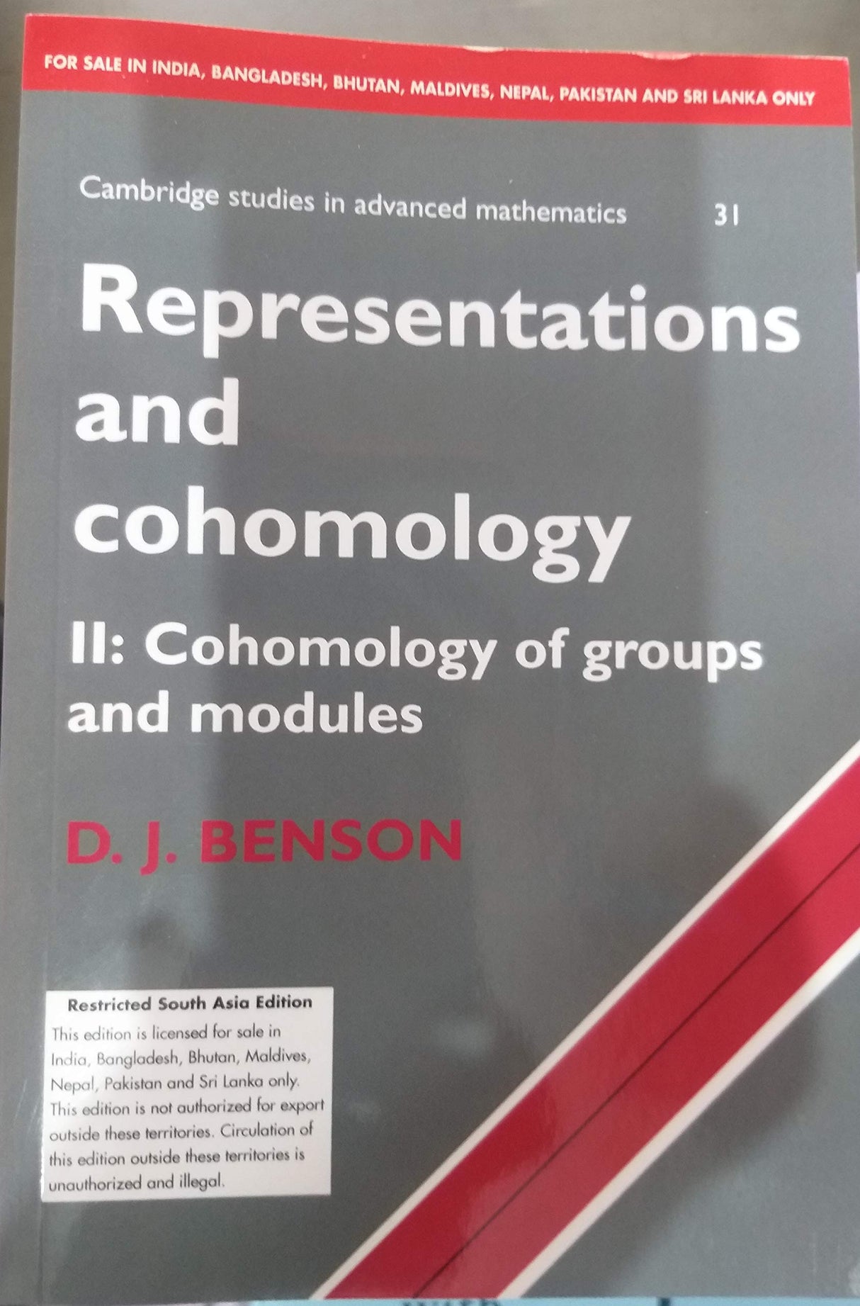 REPRESENTATIONS AND COHOMOLOGY - Retail Maharaj