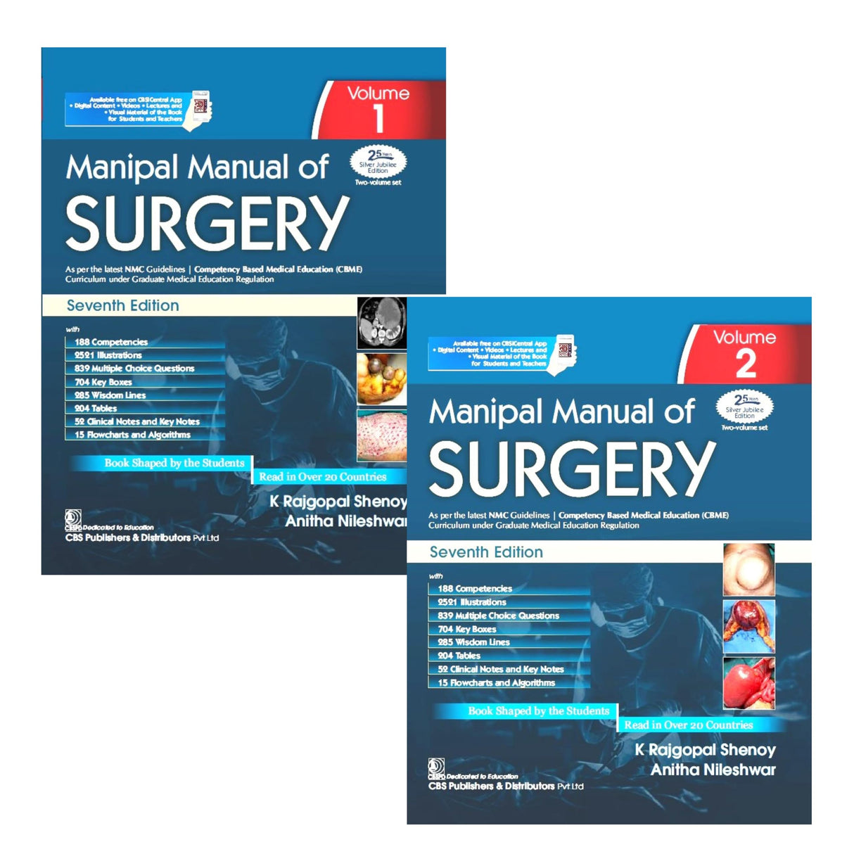 Manipal Manual Of Surgery 7Ed 2 Vol Set (Pb 2025) (Cbme Edition) - Retail Maharaj