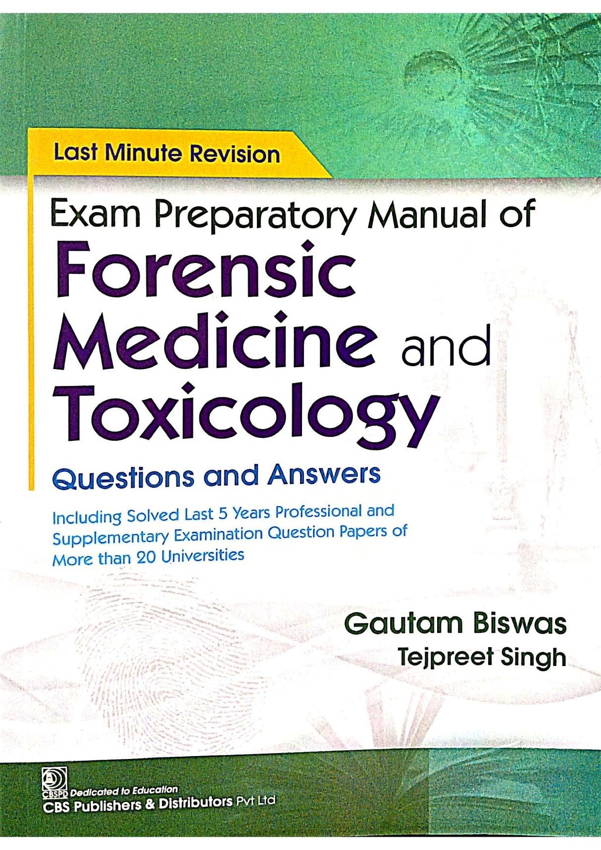 Exam Preparatory Manual Of Forensic Medicine And Toxicology Questions And Answers (Pb 2025) - Retail Maharaj