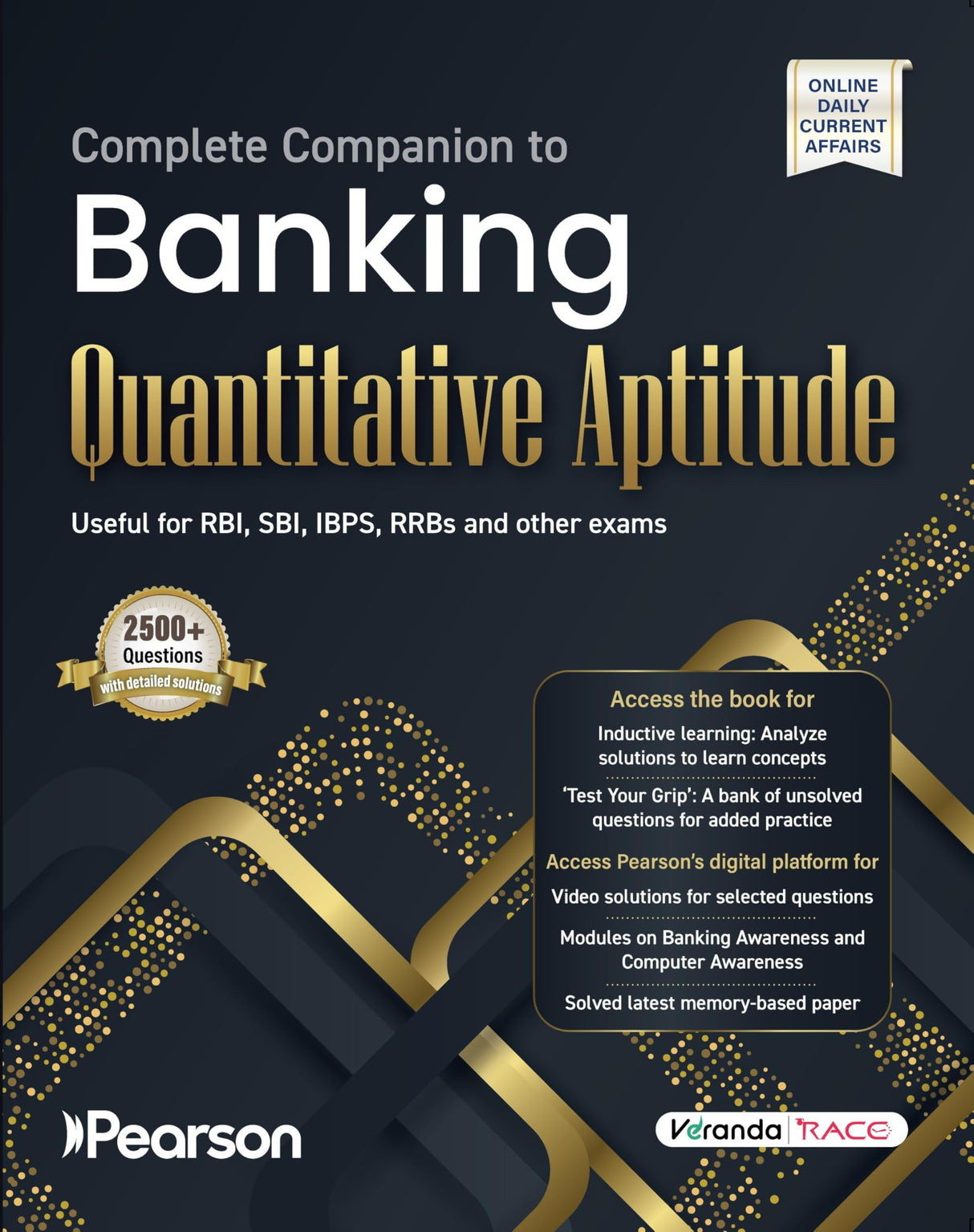 Pearson'26 Complete Companion to Banking Quantitative Aptitude| Online module- Banking Awareness, Static GK, current affairs articles, quizzes, and Computer Awareness, useful for RBI, SBI, IBPS, RRB - Retail Maharaj