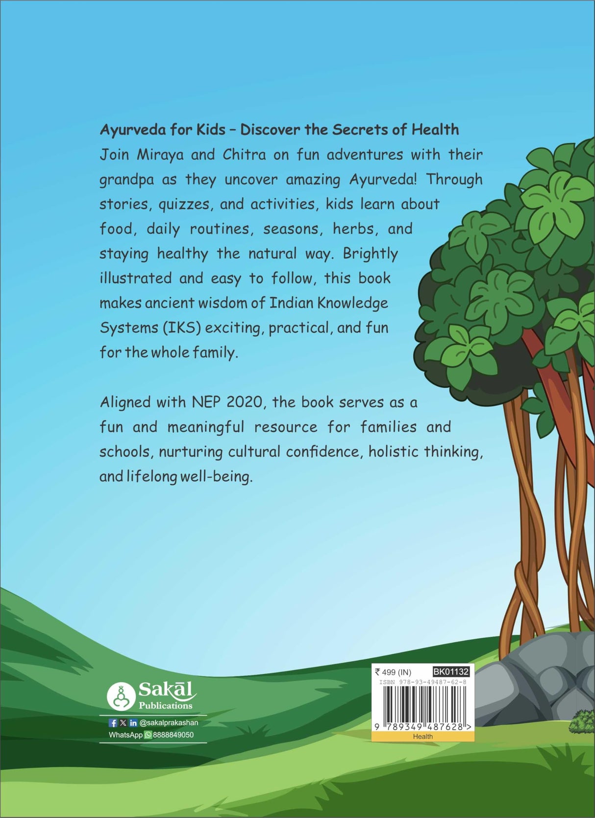 Ayurveda for Kids: Discover the Secrets of Health with Stories, Quizzes & Activities | Illustrated Guide to Indian Knowledge Systems (IKS) | Holistic Learning for Children - Retail Maharaj