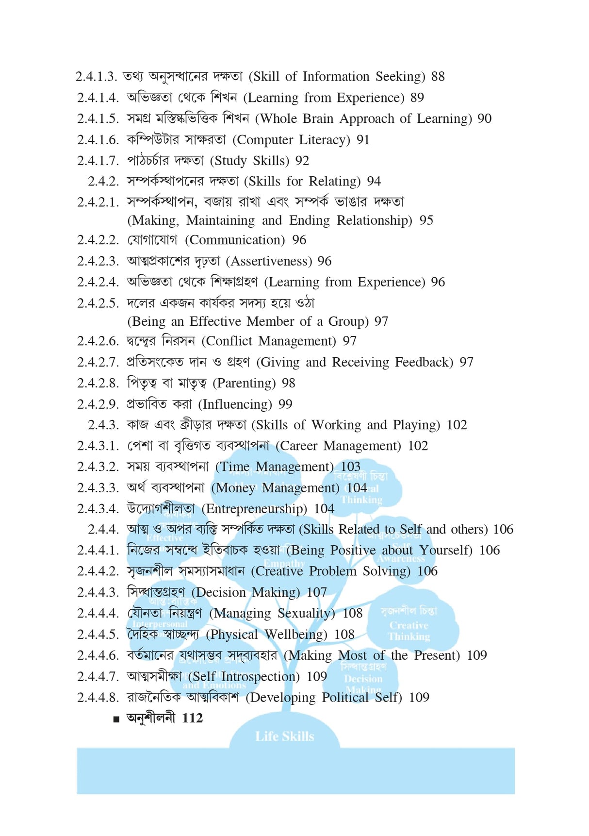 CC-19 Jiboner Dokshota Siksha CU 7th Semester (Life Skills Education) (English Version)