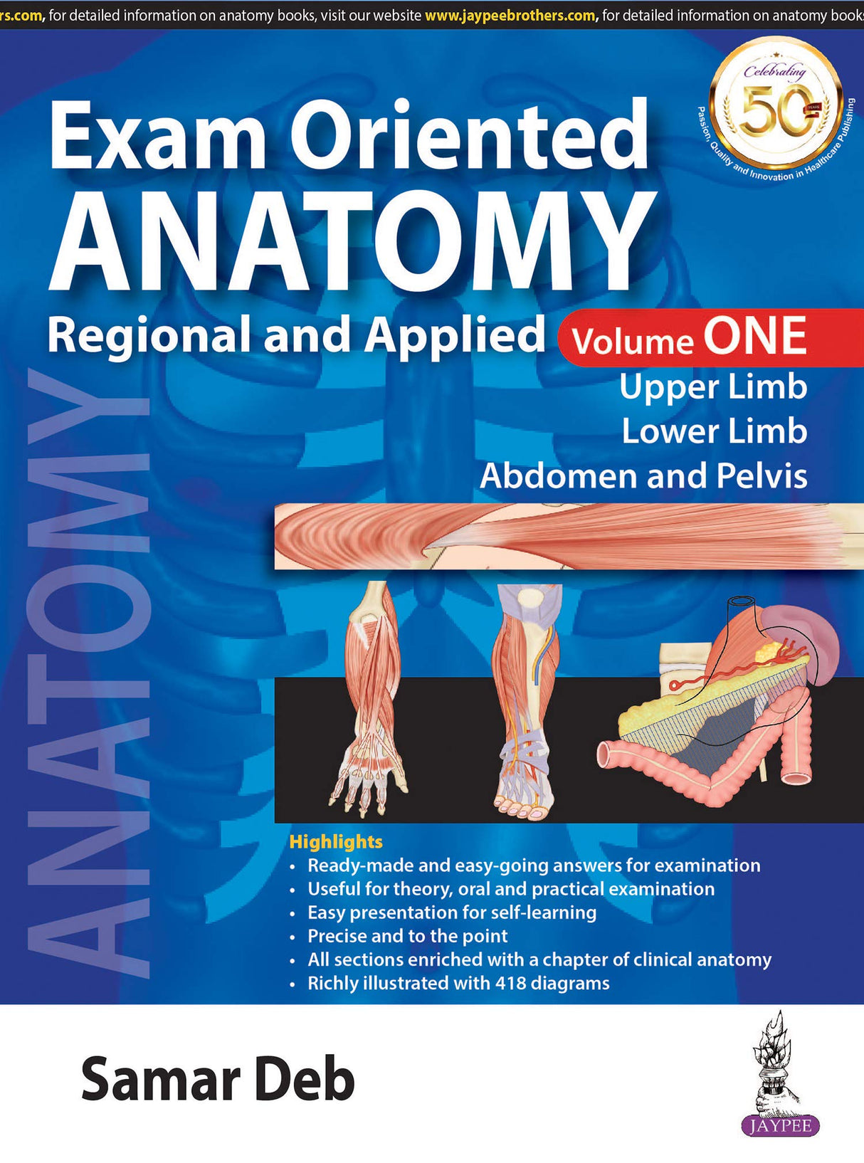 Exam Oriented Anatomy: Regional and Applied (Vol. 1) - Retail Maharaj