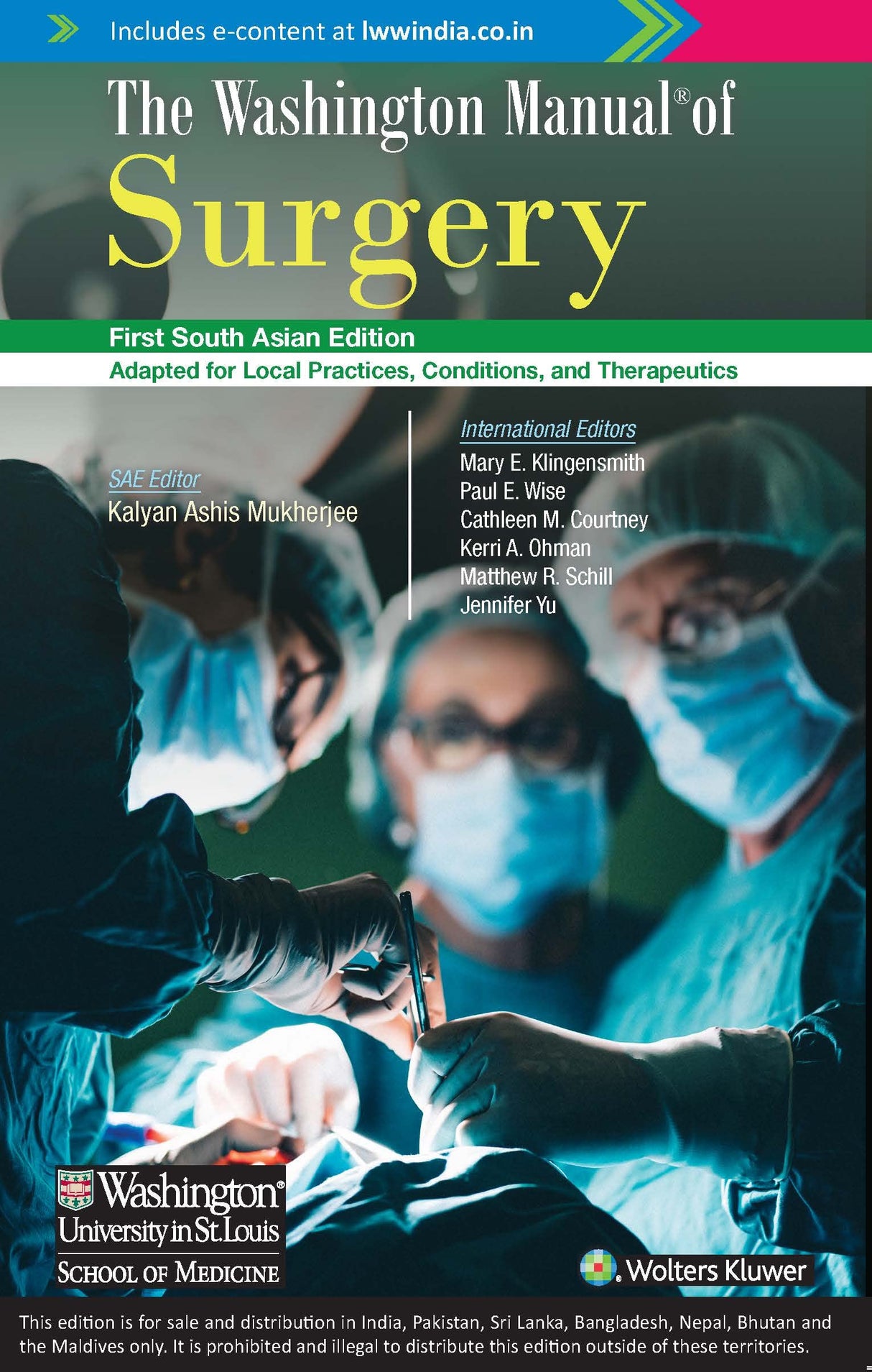 Washington Manual of Surgery, 1st South Asian ed - Retail Maharaj