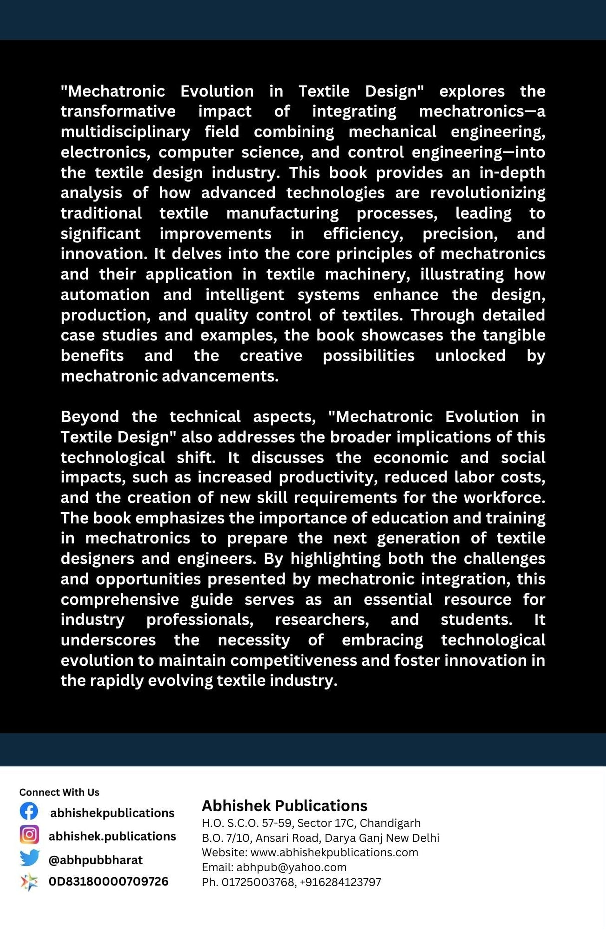 Mechatronics Evolution in Textile Design - Retail Maharaj