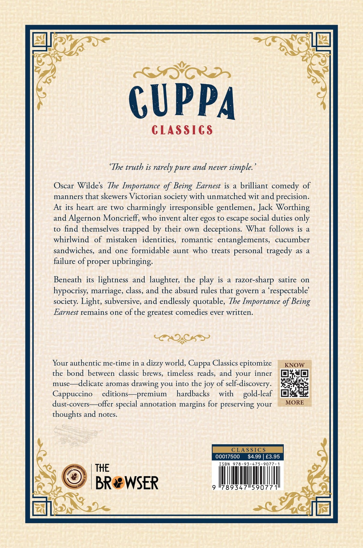 The Importance of Being Earnest (Cuppa Classics) - Retail Maharaj