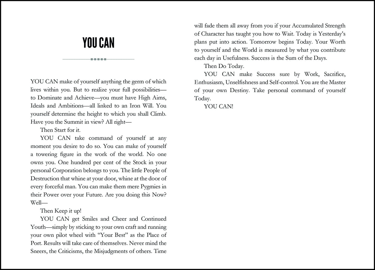 You Can by George Matthew Adams | The Classic Guide to Self-Belief, Self-Help, Motivation & Personal Growth | A Life Changing Book on Success and Inner Strength | Premium Paperback Edition | Best Seller - Retail Maharaj