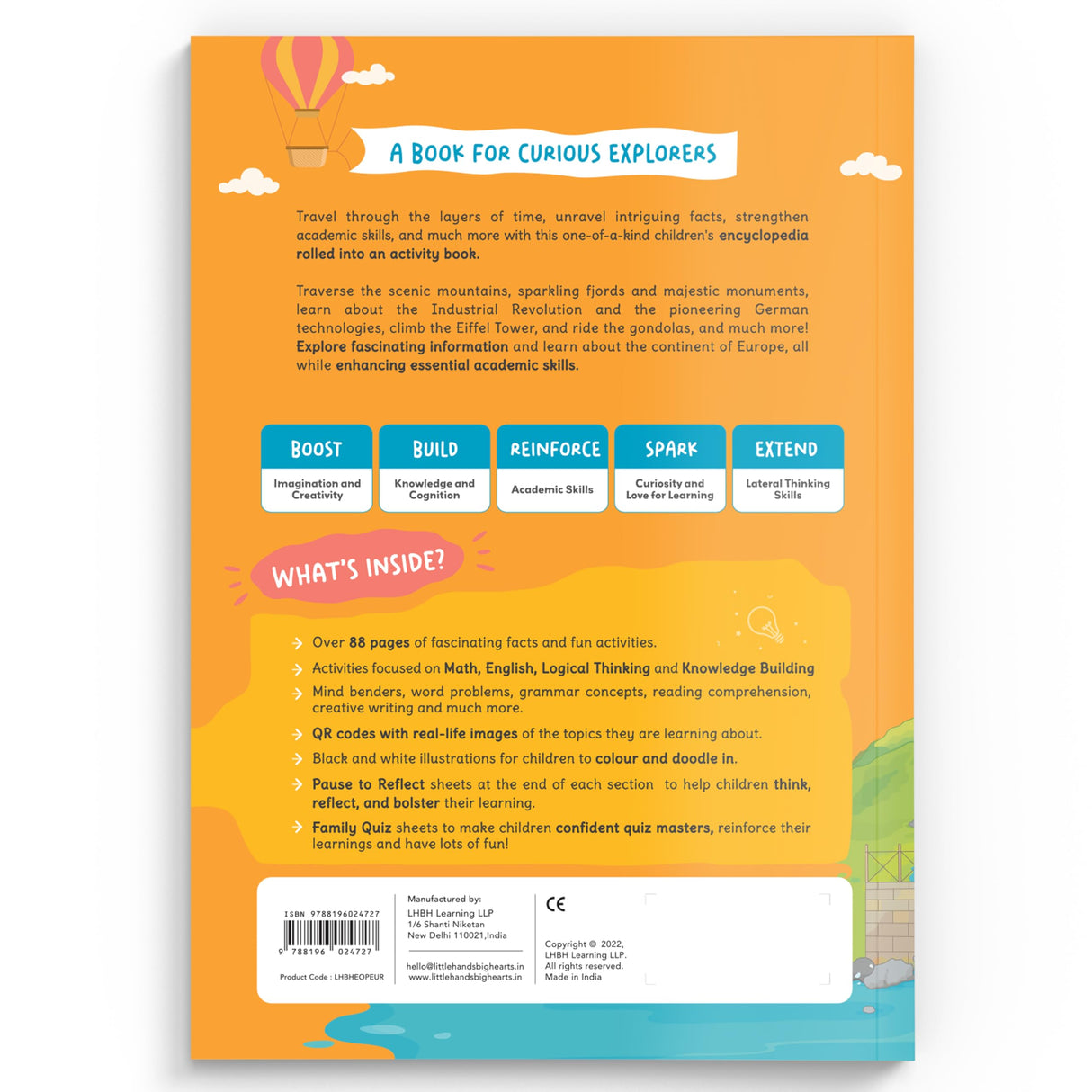 Little Hands Big Hearts Explore-O-Pedia Book 4 | Continent of Europe | Children Encyclopedia | Fun Activity Book | Encyclopedia for Children | Children's Educational Books | Age 7 - 11 Years - Retail Maharaj