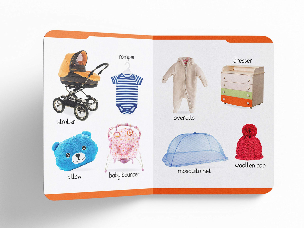 My First Padded Book of Baby Objects: Early Learning Board Book for Kids | Learn About Common Baby Items and Everyday Things with Bright Pictures | Durable Padded Board Book for Babies, Toddlers & Preschoolers | Ages 0–5 Years - Retail Maharaj