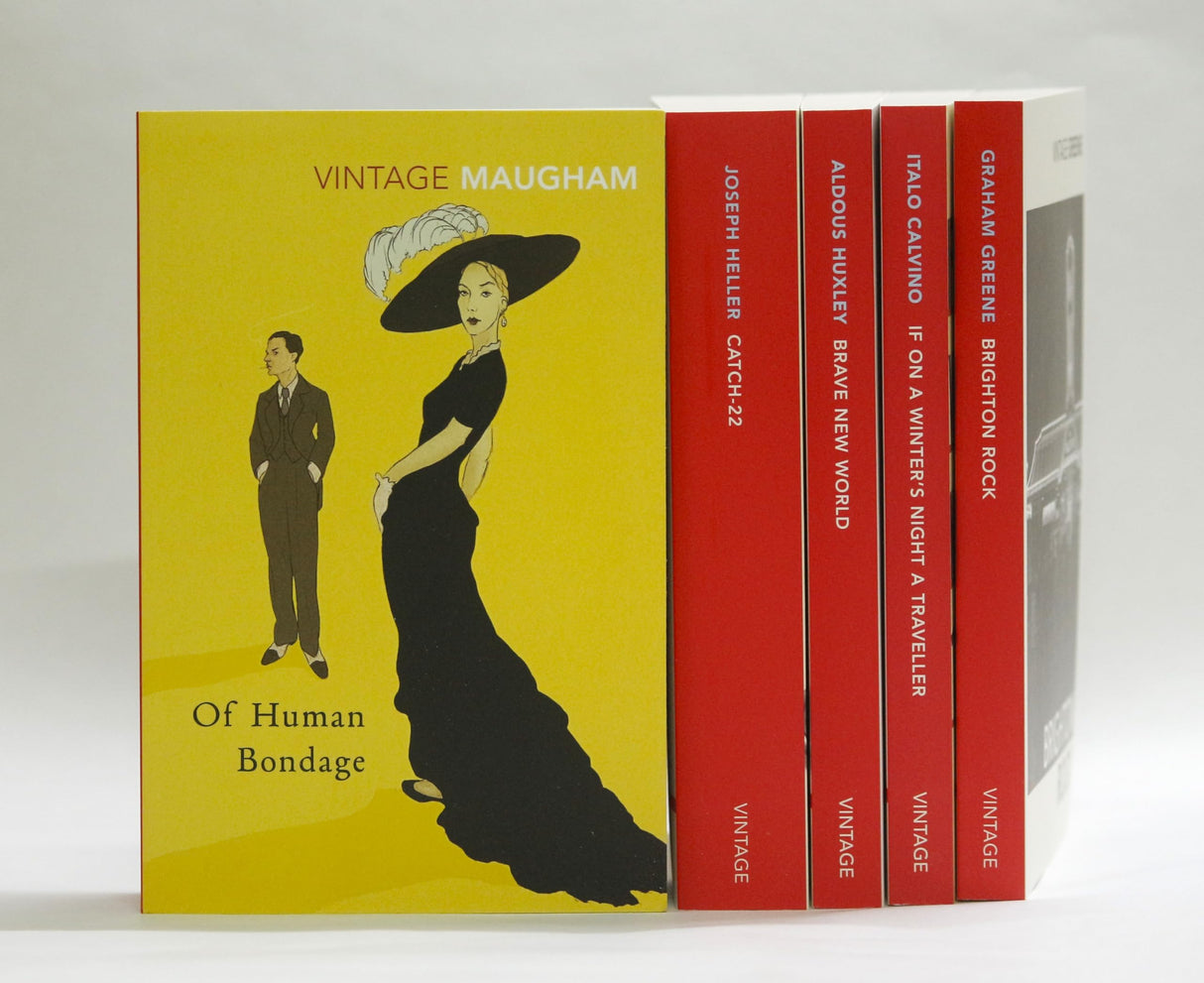 BEST OF VINTAGE CLASSICS COLLECTION: 5 BOOKS BOXSET | Iconic Literary Masterpieces Box Set (Catch-22, Brave New World, If on a Winter’s Night a Traveller, Brighton Rock, and Of Human Bondage) - Retail Maharaj