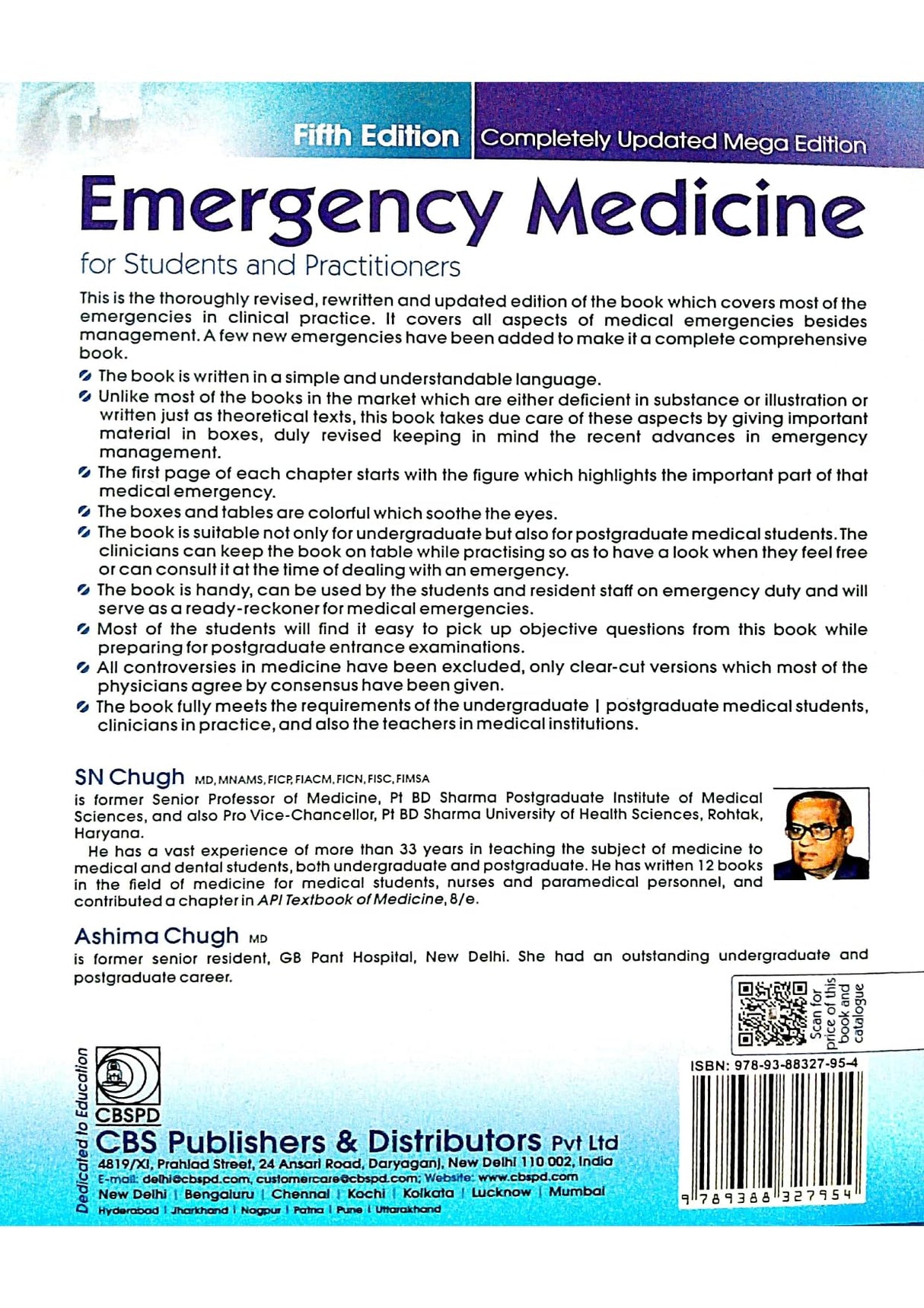 EMERGENCY MEDICINE FOR STUDENTS AND PRACTITIONERS 5ED (PB 2019) - Retail Maharaj