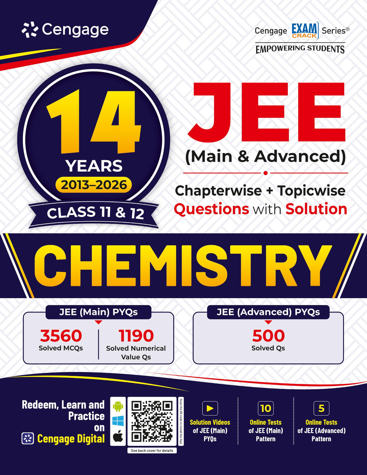 Cengage 14 Year JEE (Main & Advanced) (2013-2026) Chapterwise & Topicwise Questions with Solution: Chemistry