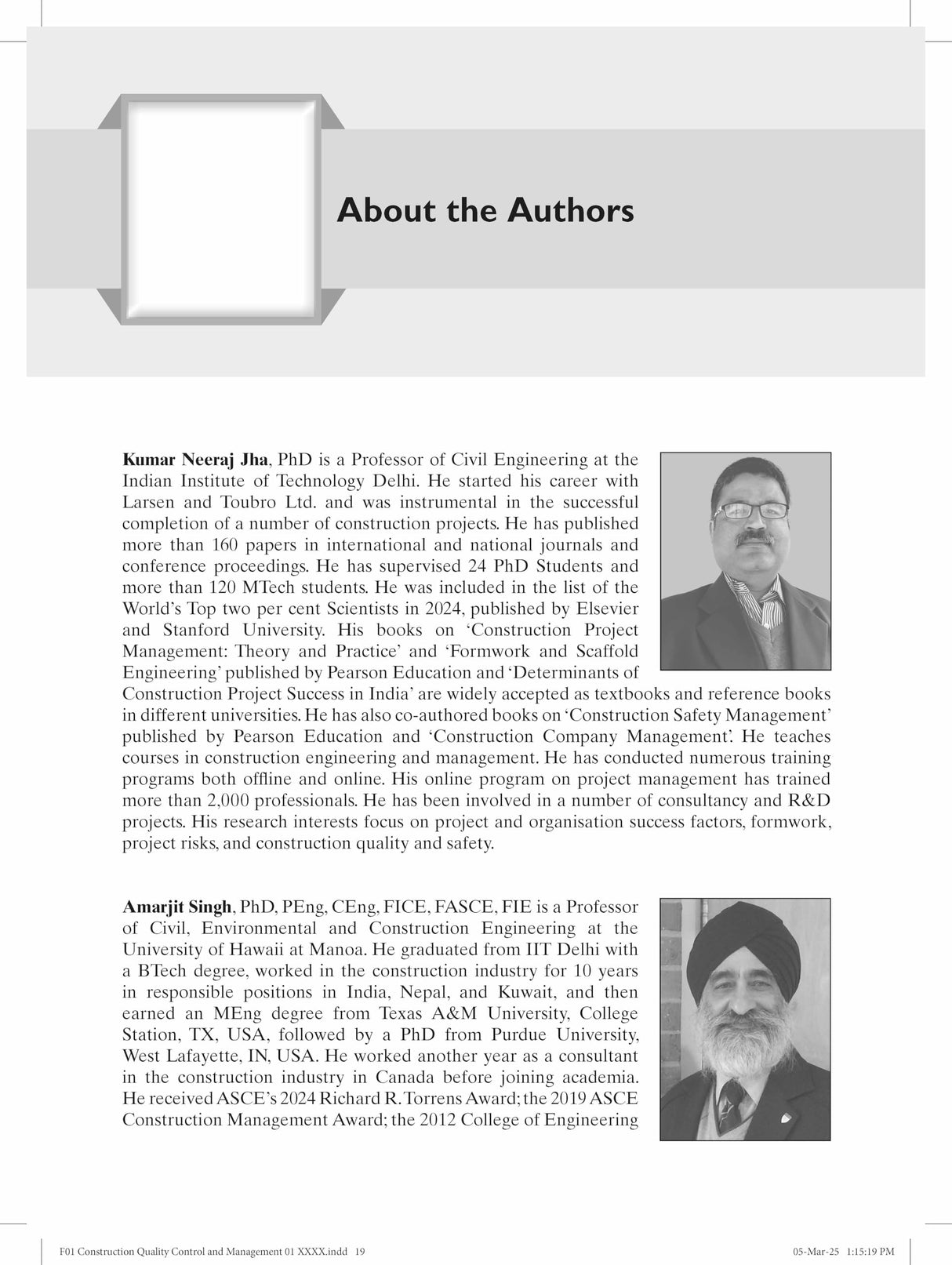 Construction Quality Management and Control |1st Edition | - Pearson - Retail Maharaj