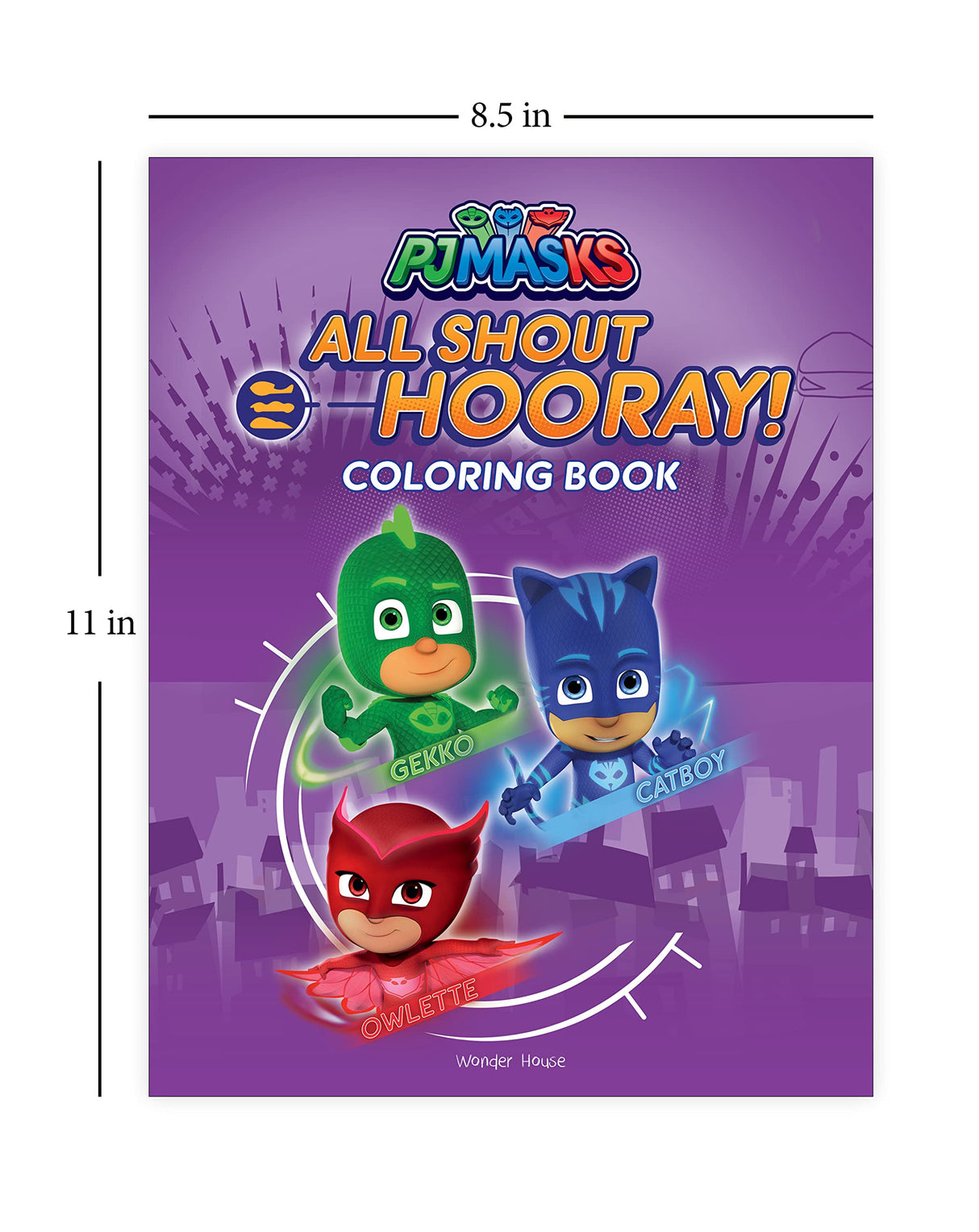 PJ Masks - All Shout Hooray: Coloring Book For Kids - Retail Maharaj