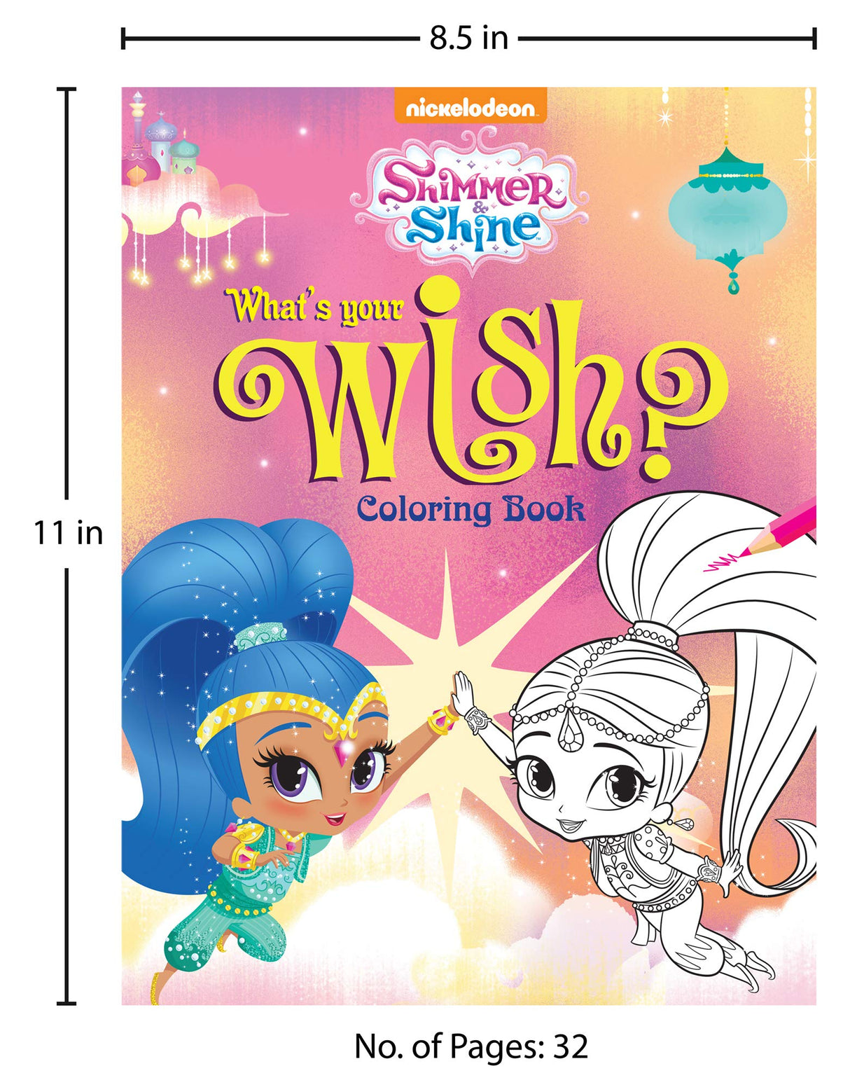 What's Your Wish? : Coloring Book for Kids (Shimmer & Shine) - Retail Maharaj