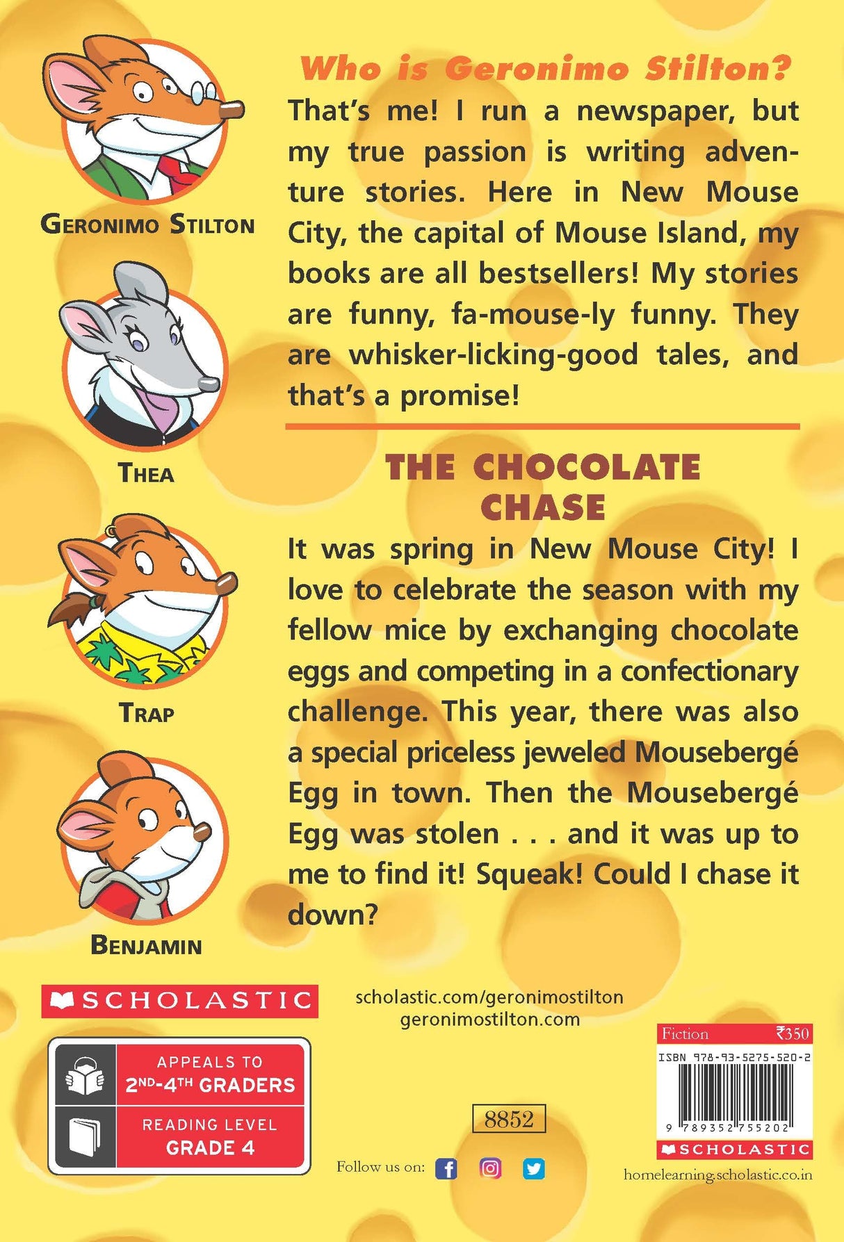 GERONIMO STILTON #67: THE CHOCOLATE CHASE (PB) - Retail Maharaj