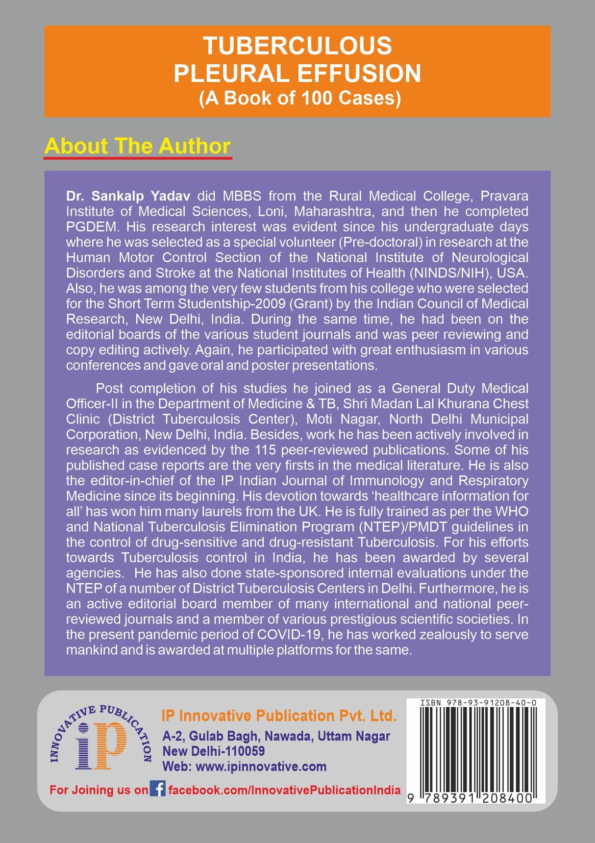 Tuberculous Pleural Effusion (A Book of 100 Cases) - Retail Maharaj