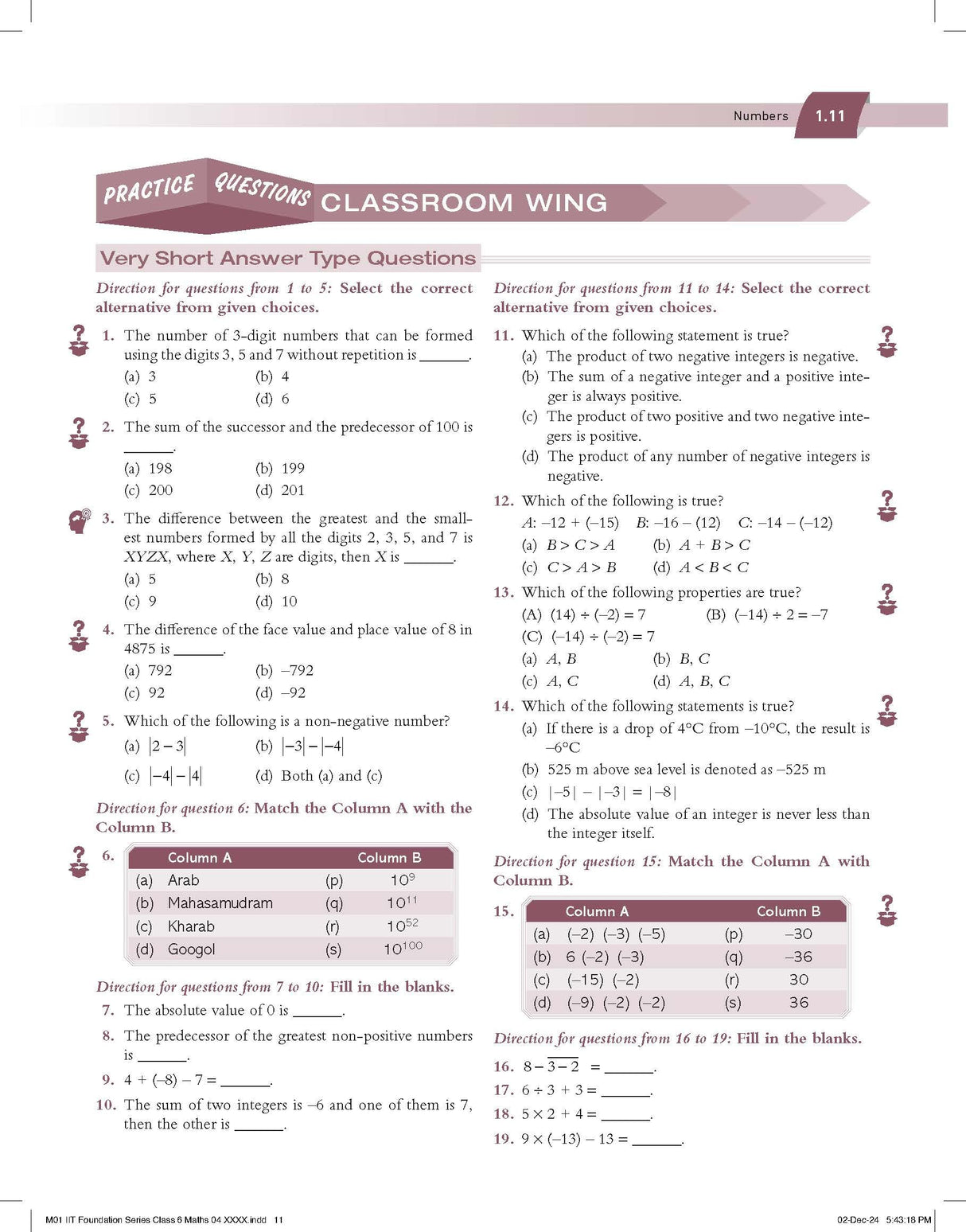 Pearson IIT Foundation'25 Mathematics Class 6 | For JEE, NTSE & Olympiad Exams | As per CBSE, ICSE & State Curriculums | Free acess to 11 Online Assessments, 55 Video Solutions & Interactive Tests via Pearson MyInsights & elibrary | 7th edition - Retail Maharaj